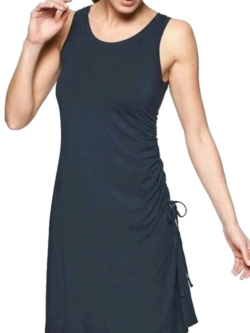 ATHLETA Side Gather TANK Dress NAVY WOMEN'S SIZE XS SLEEVELESS MODAL SPANDEX VGC